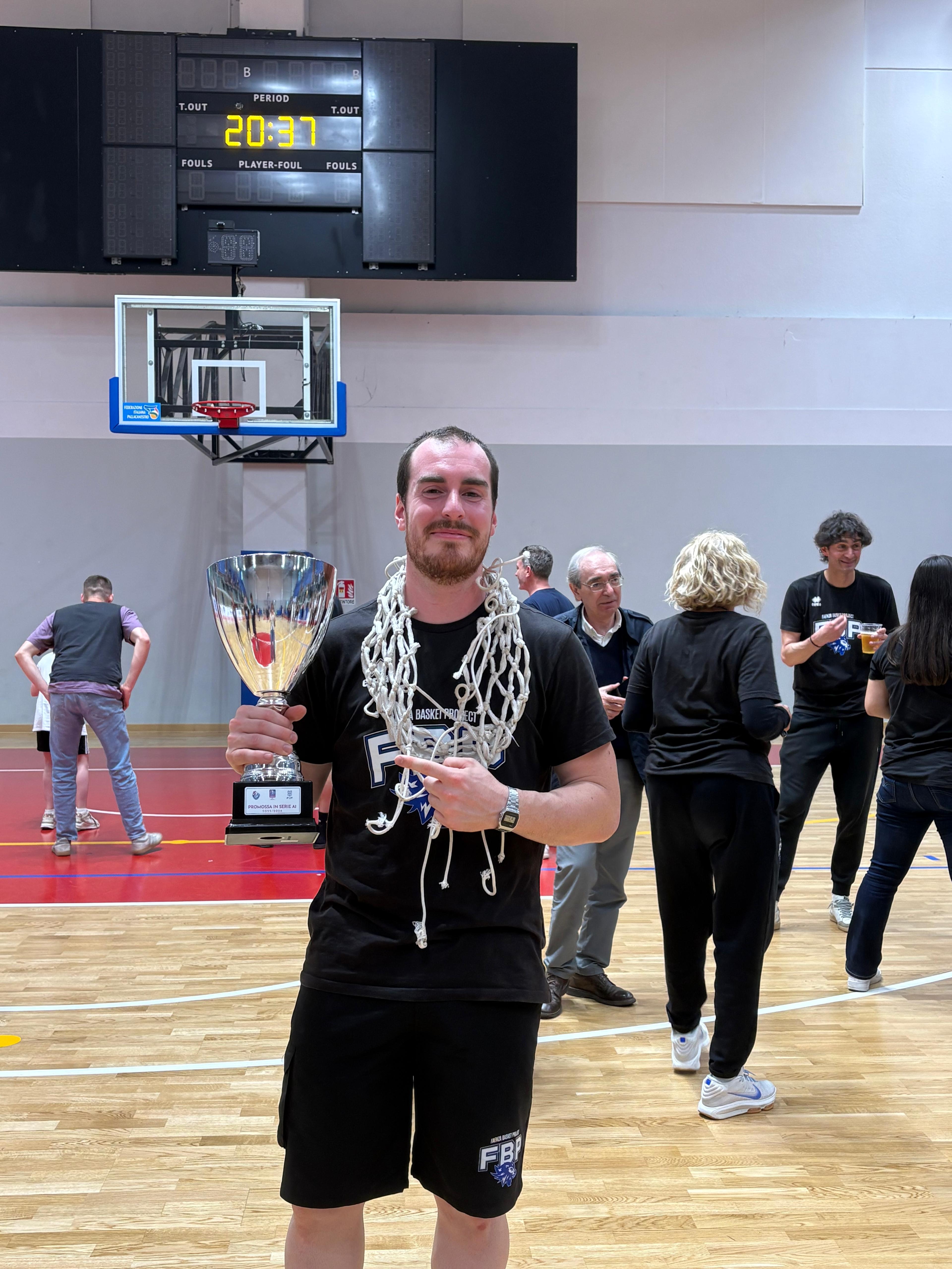 Trophy celebration