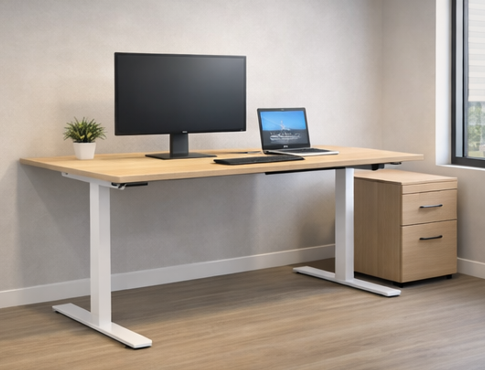 Height Adjustable Desks Ergonomic Furniture - Model HAD-001 - modular office furniture Mumbai by Ezeefit Office Systems