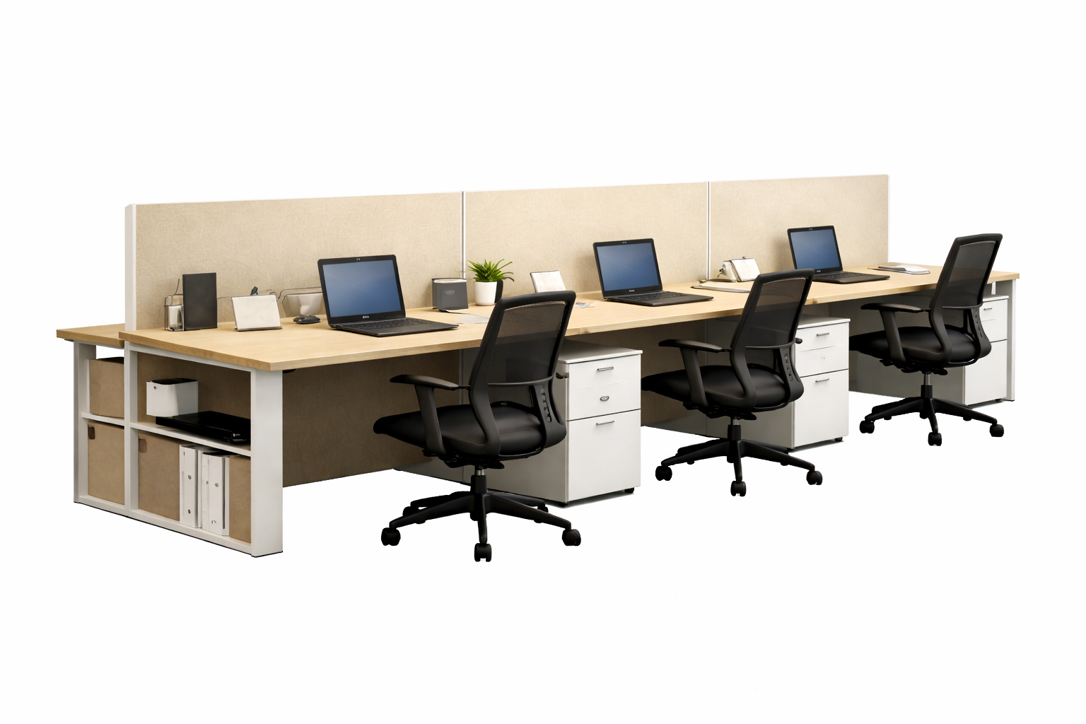 Linear Workstations variant LW-004 for IT & Technology - office furniture manufacturer Mumbai