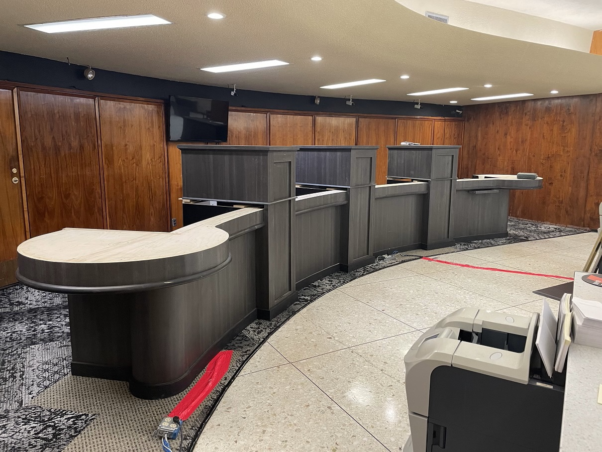 Teller Counters Banking Furniture - Model TC-001 - modular office furniture Mumbai by Ezeefit Office Systems