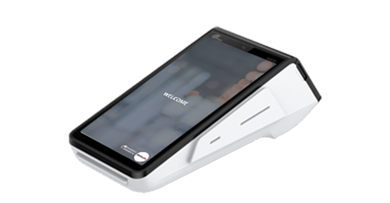 PAX Smart Terminal Side View with Printer