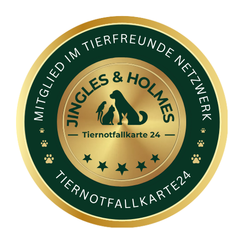 Jingles & Holmes - Tiernotfallkarte24 Siegel