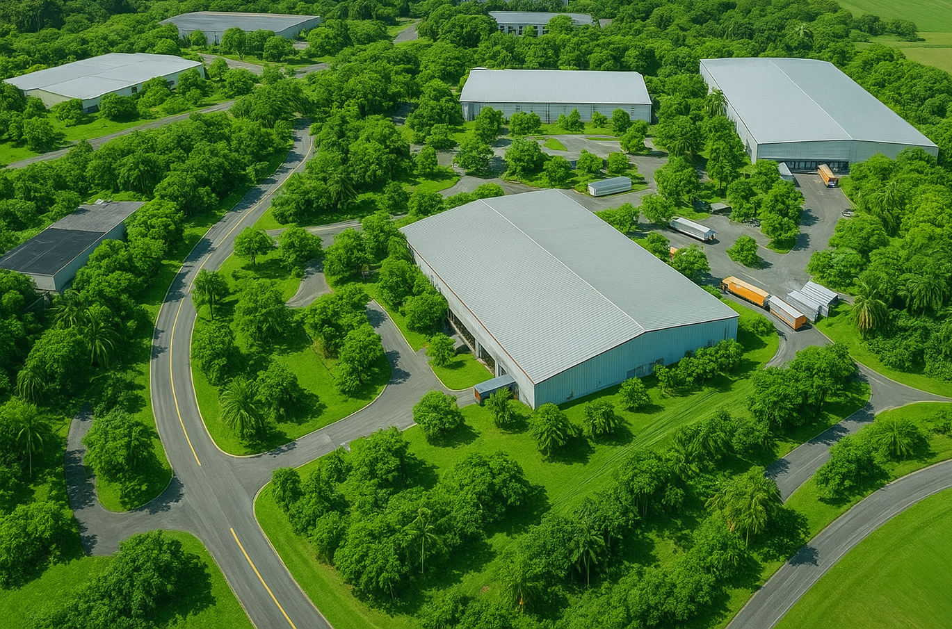 Futur site industriel RST - Vue aérienne