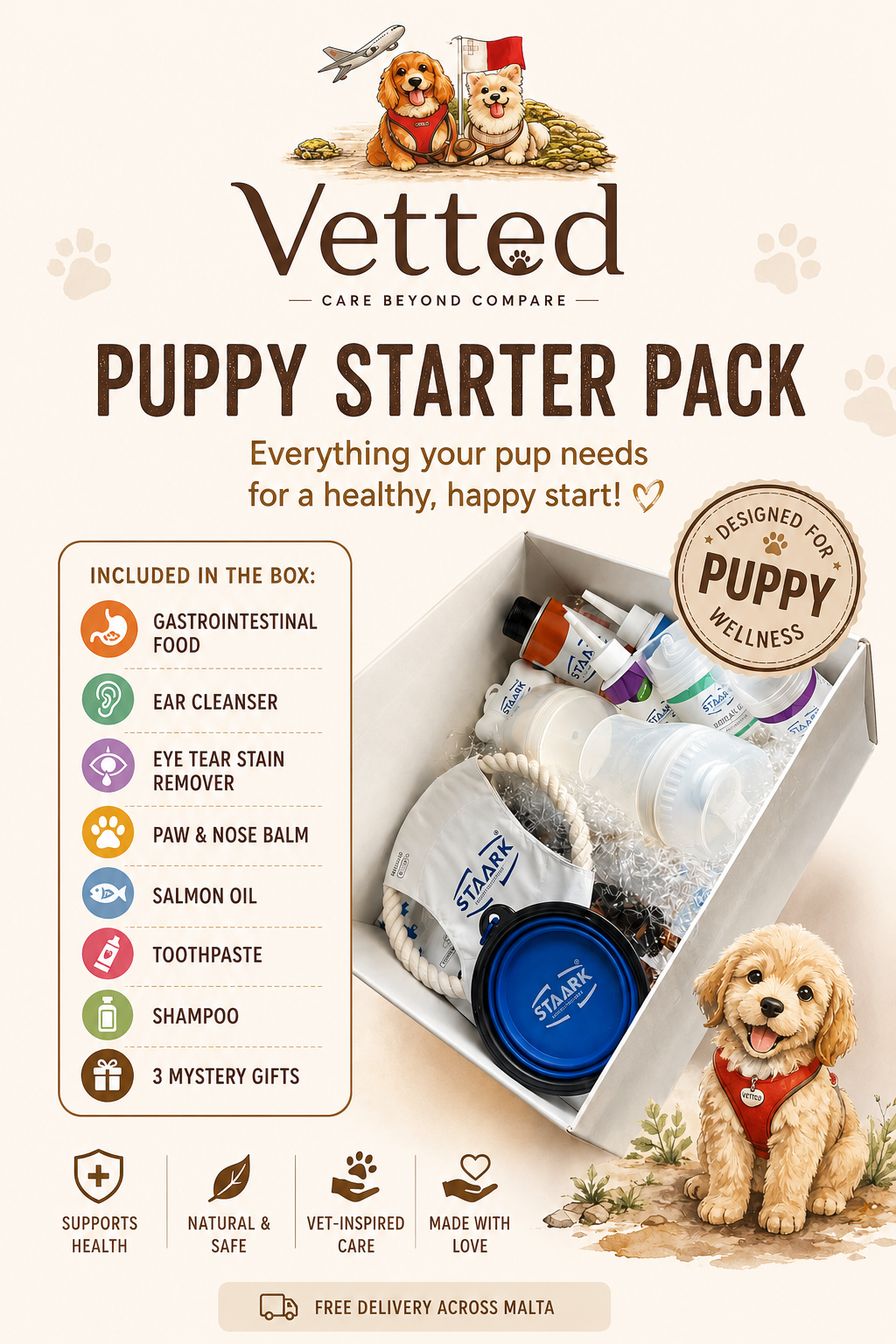 Puppy Starter Pack by Vetted - STAARK products