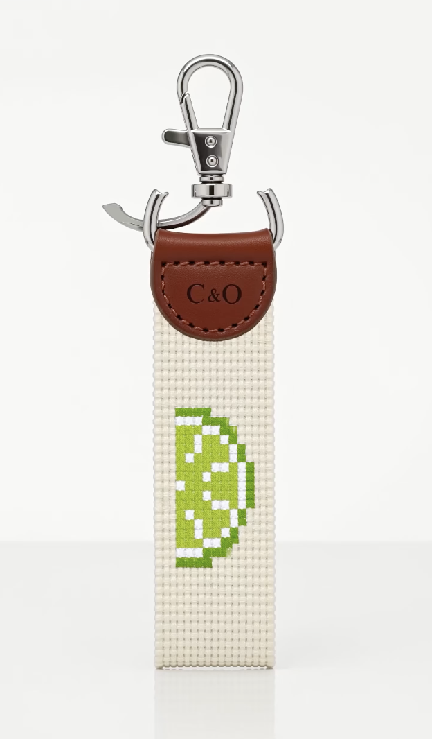 Beer and Lime Key Fob