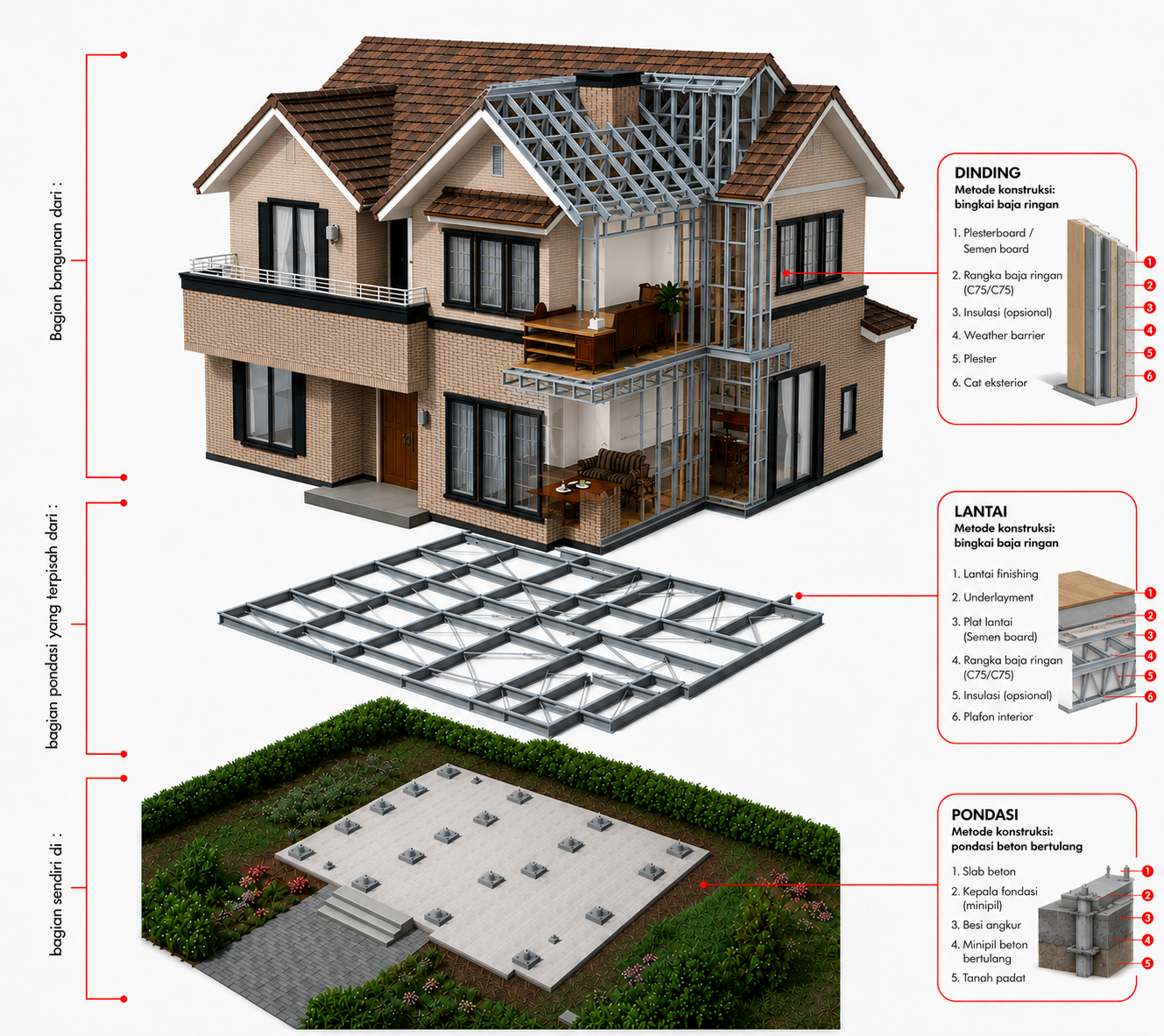 Diagram konstruksi Rumah Menshin