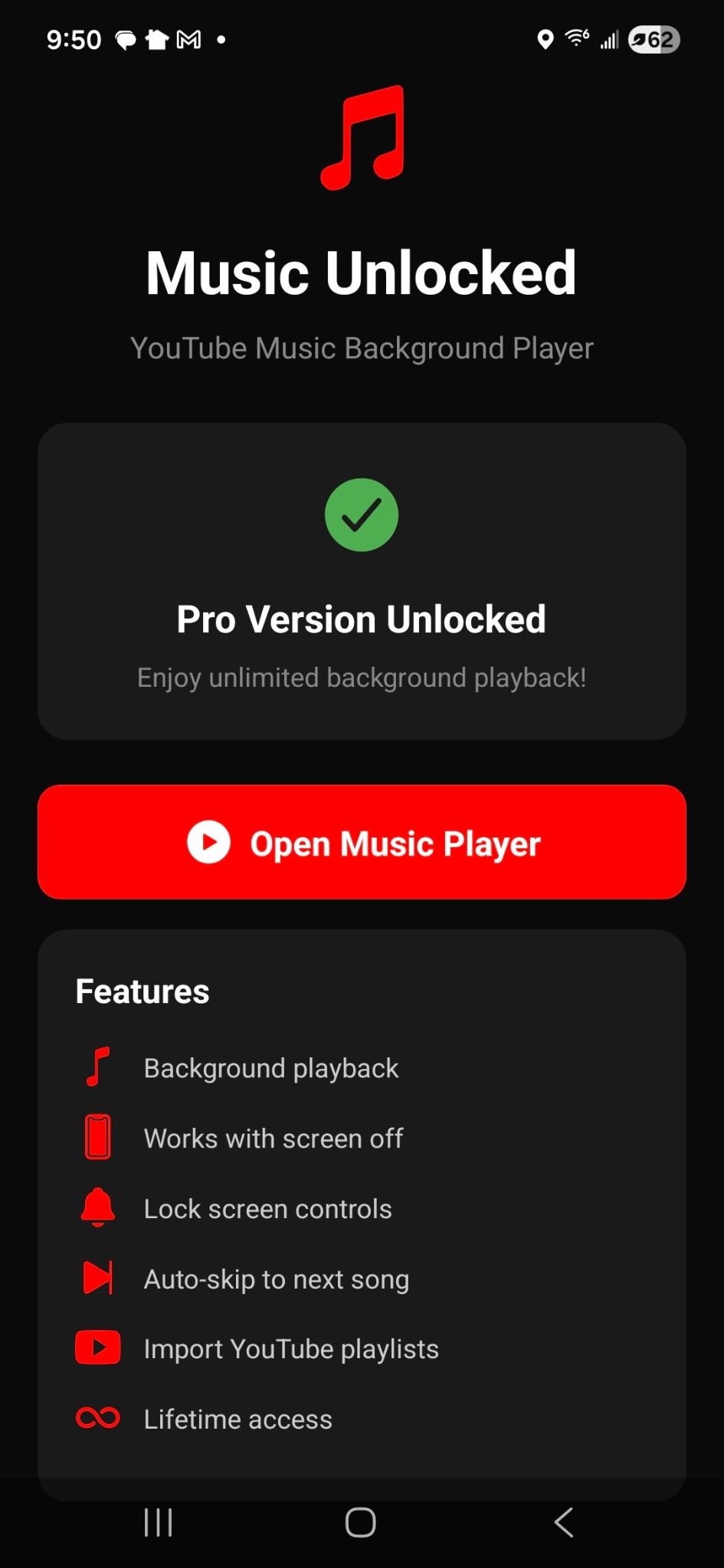 Music Unlocked App