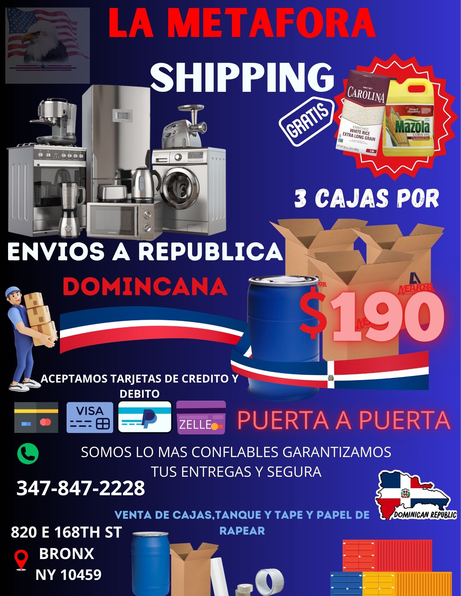 La Metafora Shipping - 3 Cajas $190