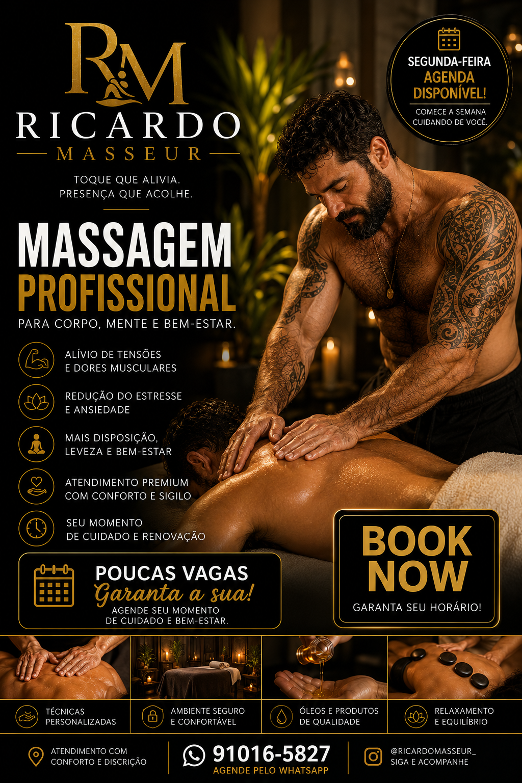 Ricardo Masseur (flyer dourado)