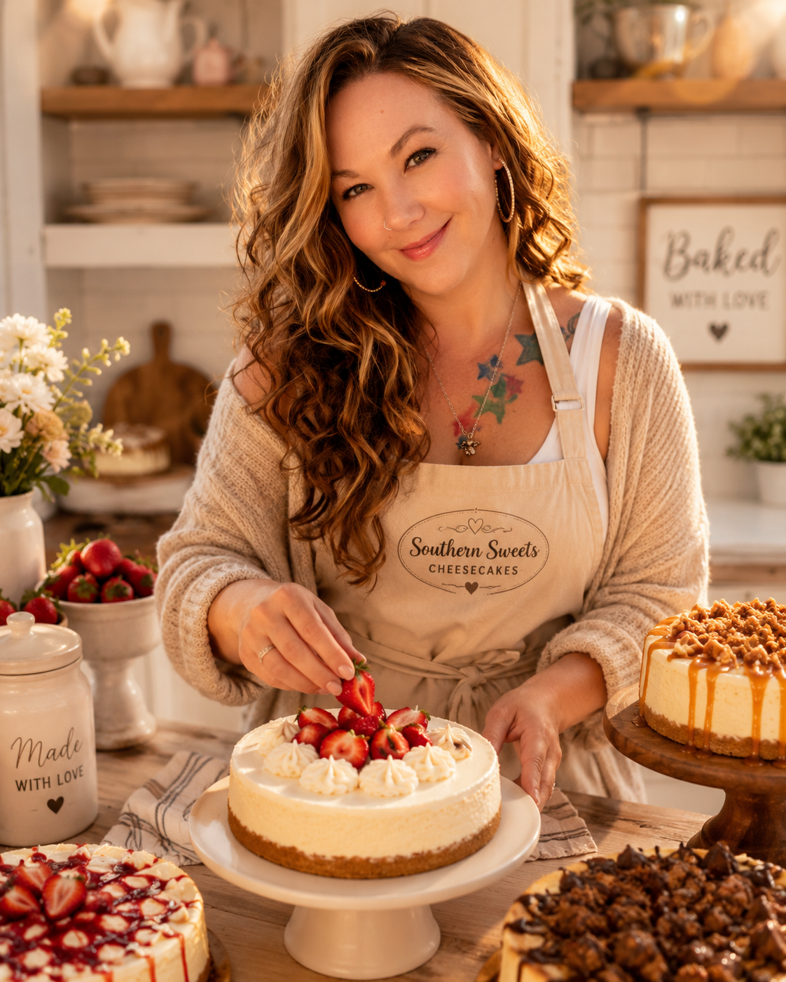 The baker behind Southern Sweets Cheesecakes