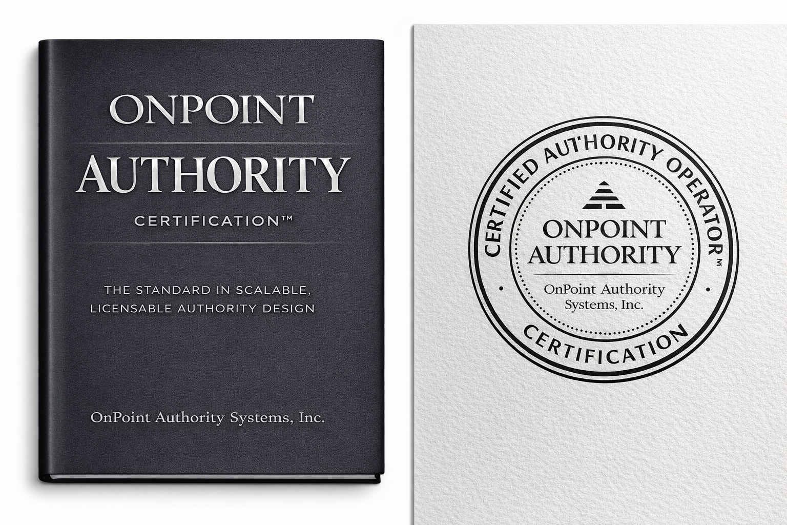 OnPoint Authority Certification Book and Seal