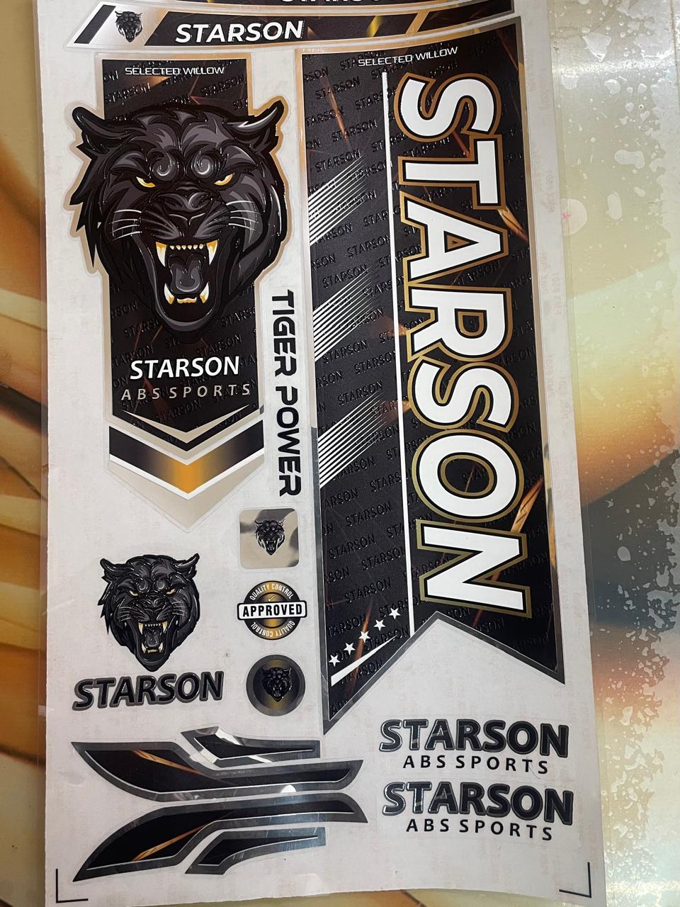 Starson DHANRAJ SPORTS | Premium Cricket Bat Stickers