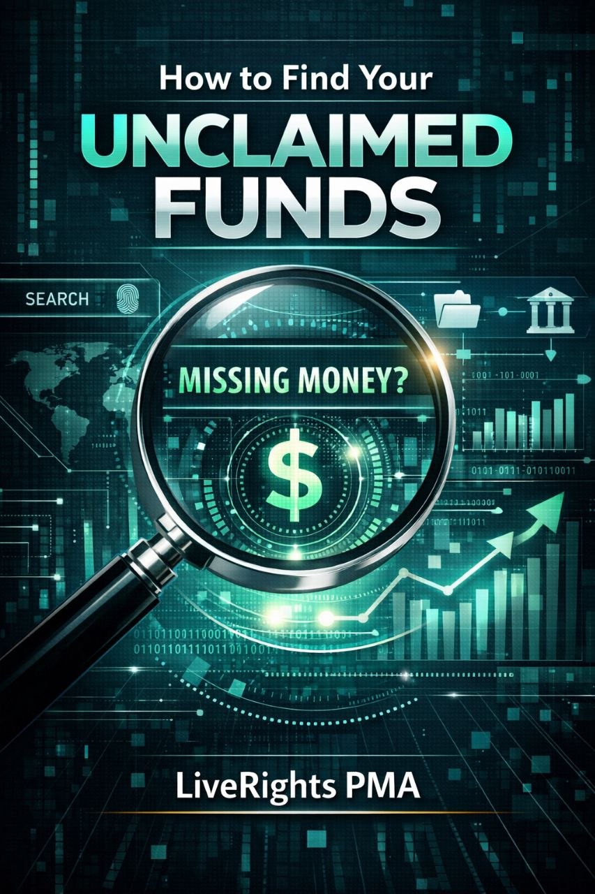 How to Find Your Unclaimed Funds — Liverights Trust e-guide cover