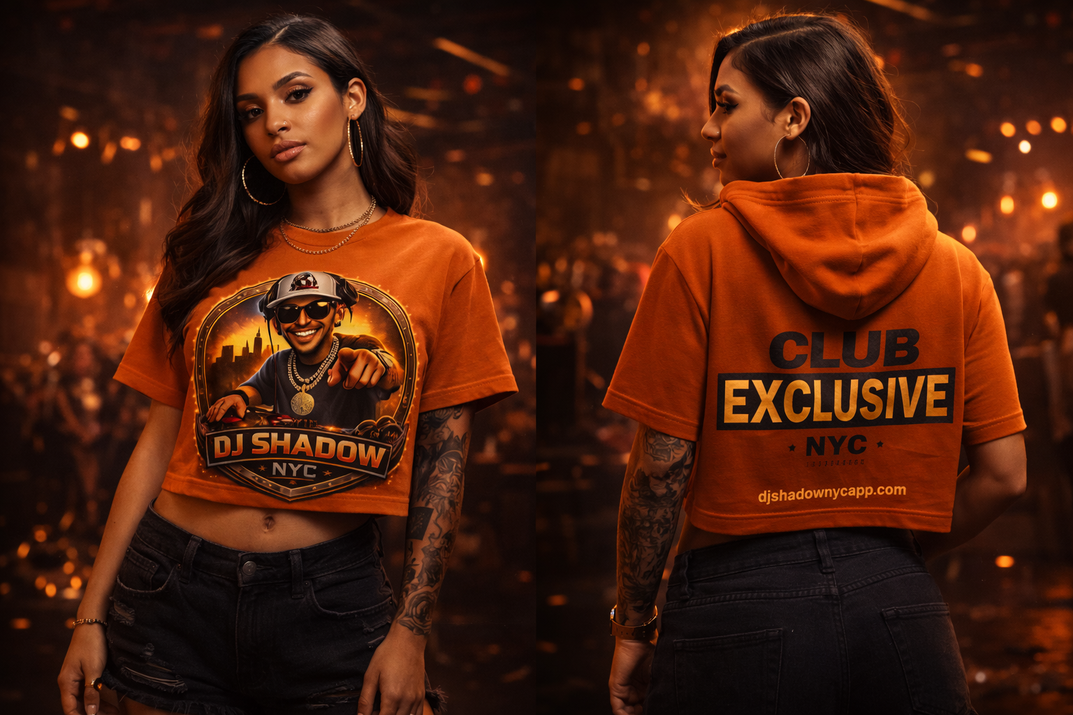 Club Exclusive Crop Tee