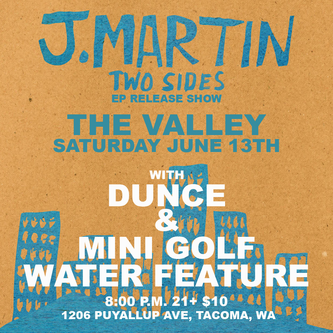 J Martin · The Valley · June 13 2026 — show flyer