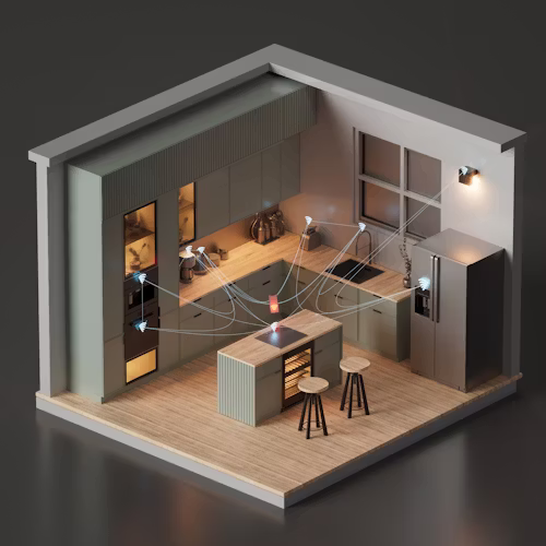 Moderne Schalttafel