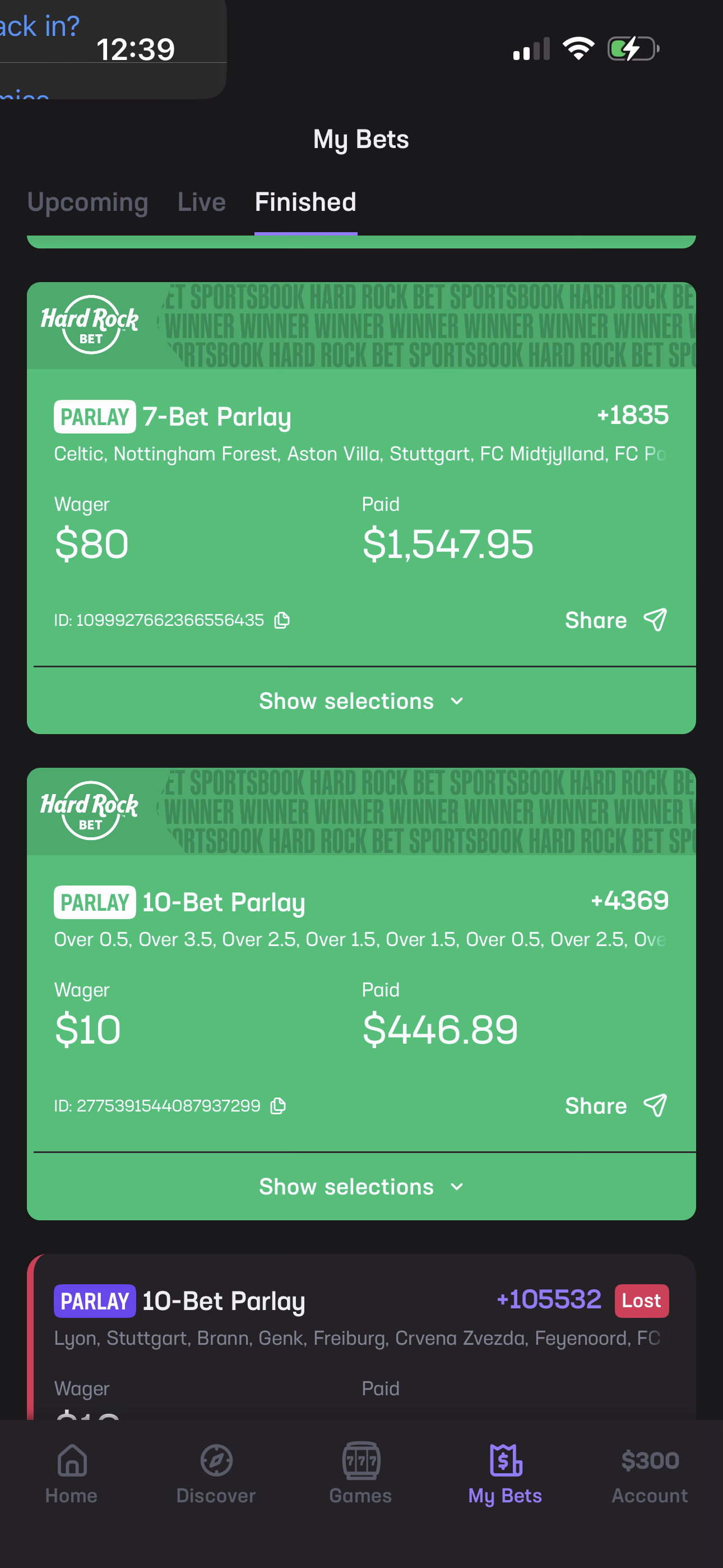 7-Bet Parlay - Celtic, Nottingham Forest, Aston Villa, Stuttgart