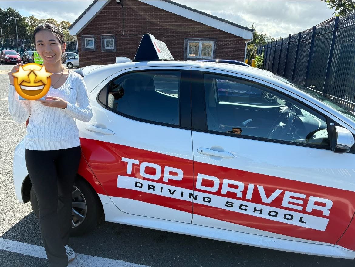 Female student passed with Top Driver Driving School