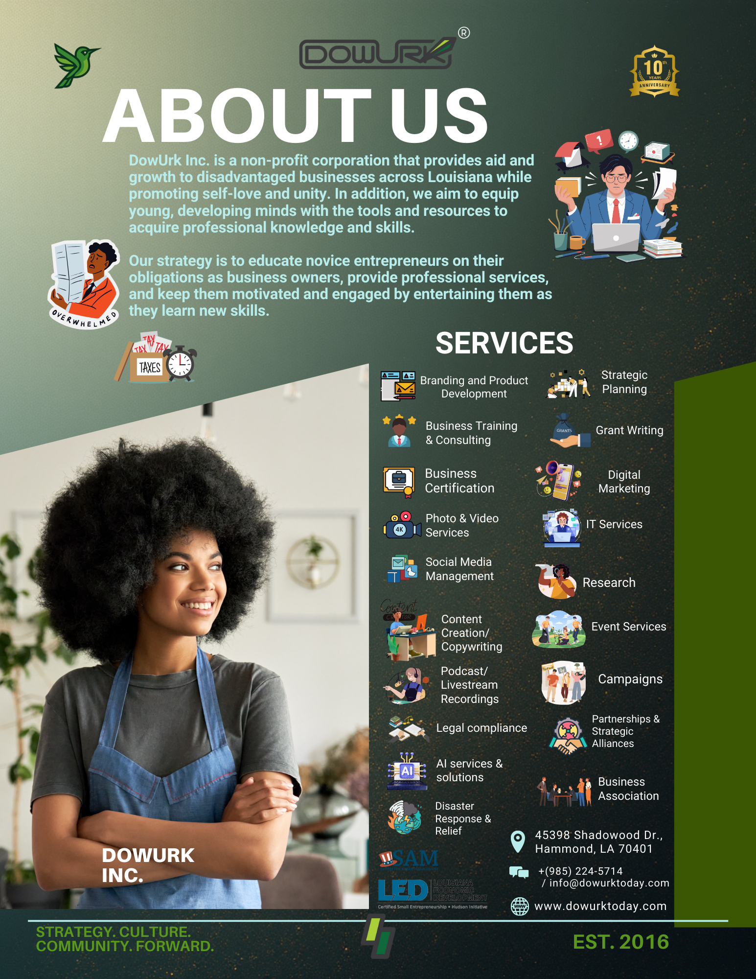 DowUrk Media Kit 2026 - Services & About Us