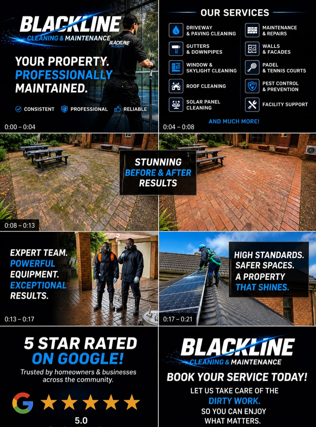BLACKLINE 5-star rated service visual