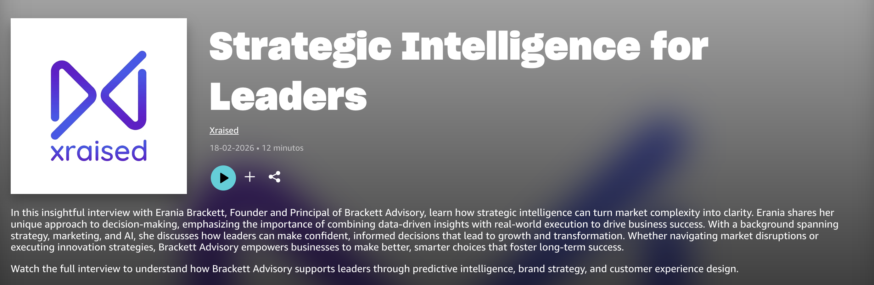 Strategic Intelligence for Leaders