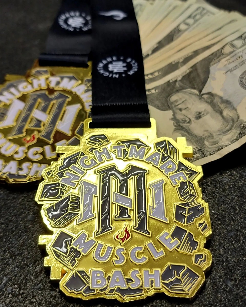 Nightmare Muscle competition medals