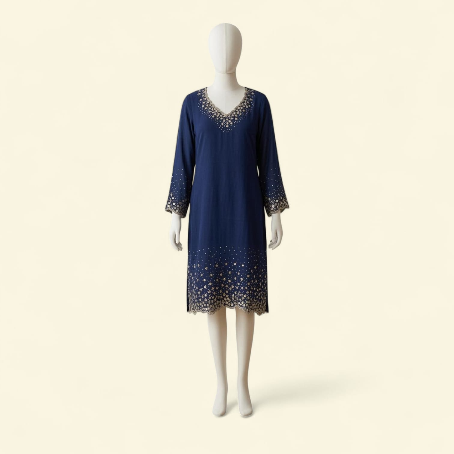 Midnight Blue Embellished Salwar
