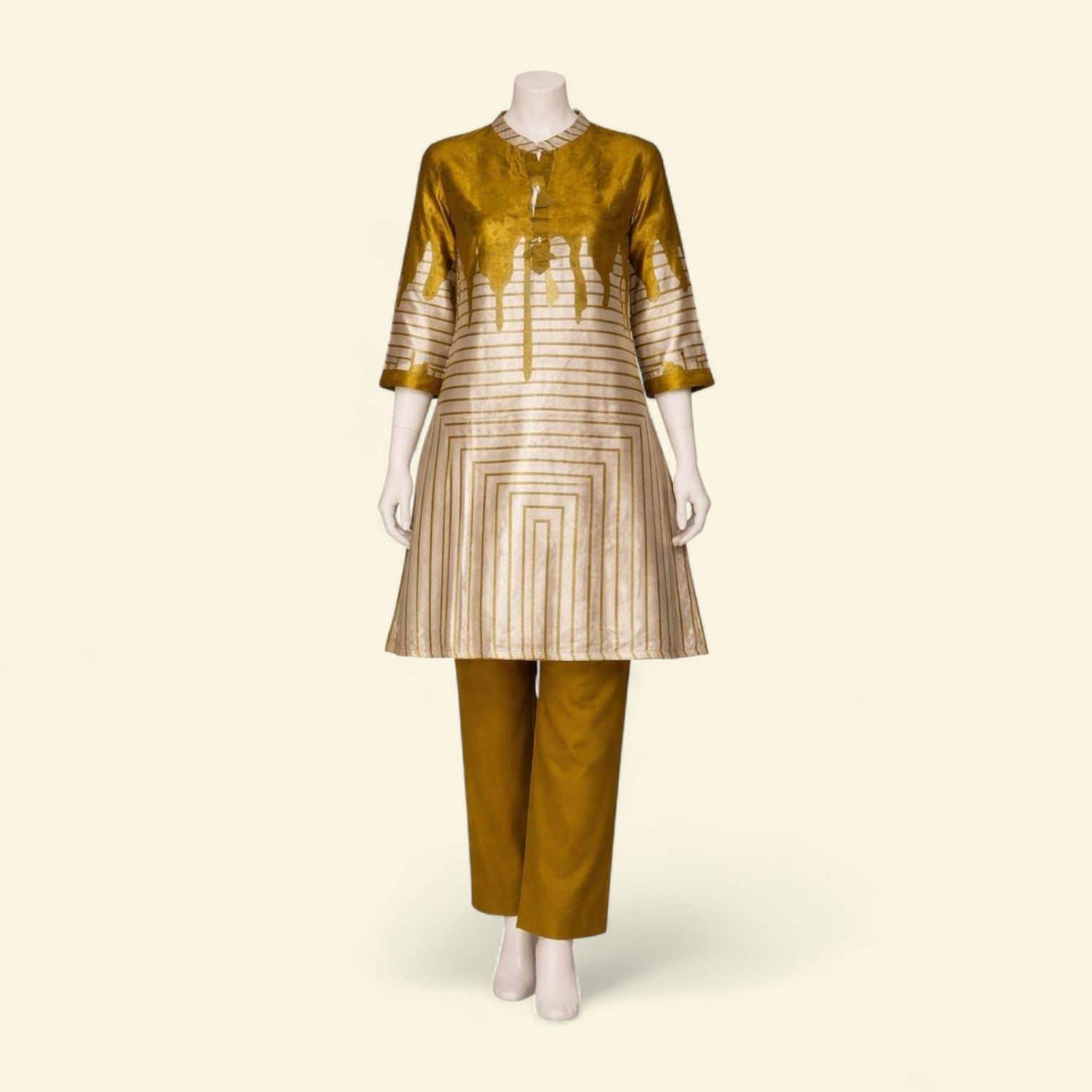 Gold Accent Occasion Co-ord Set