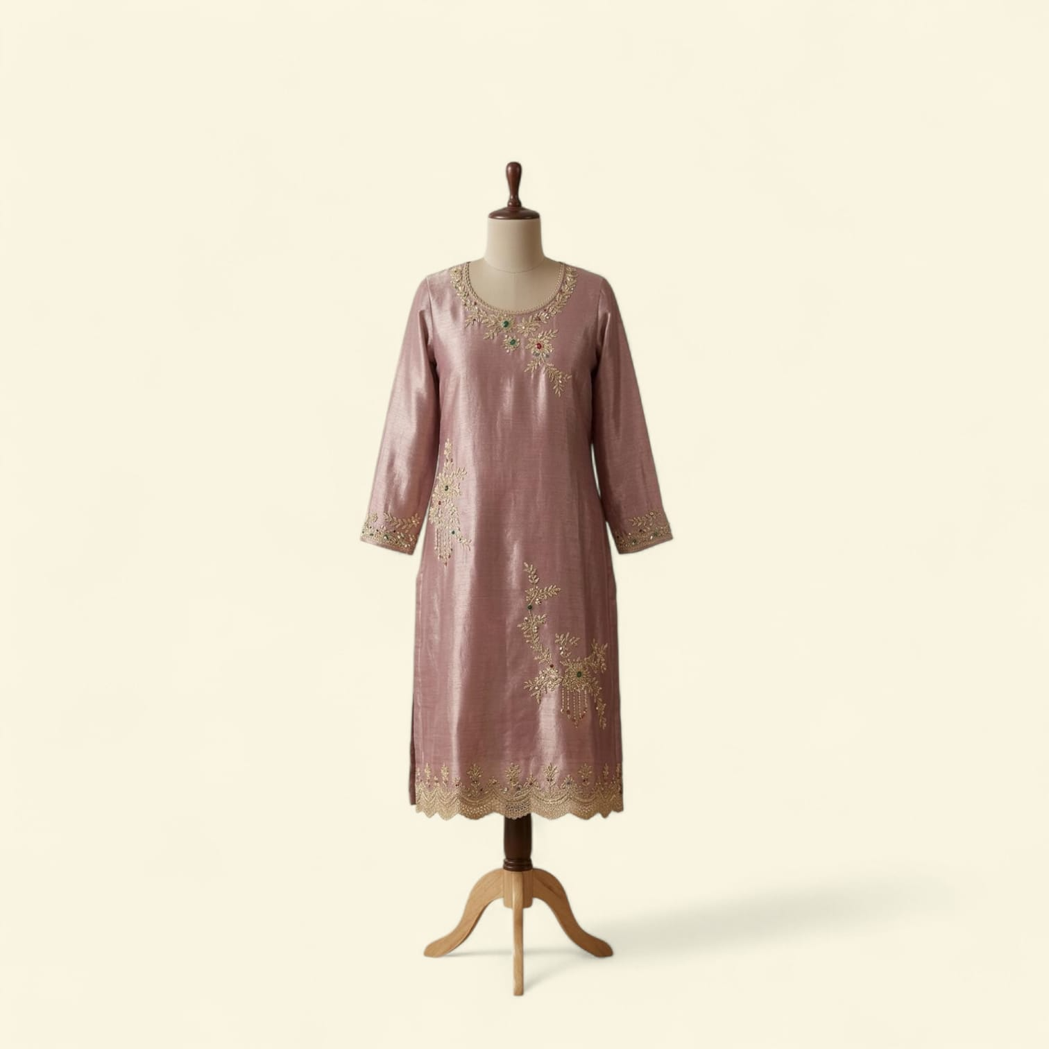 Rose Blush Embroidered Salwar