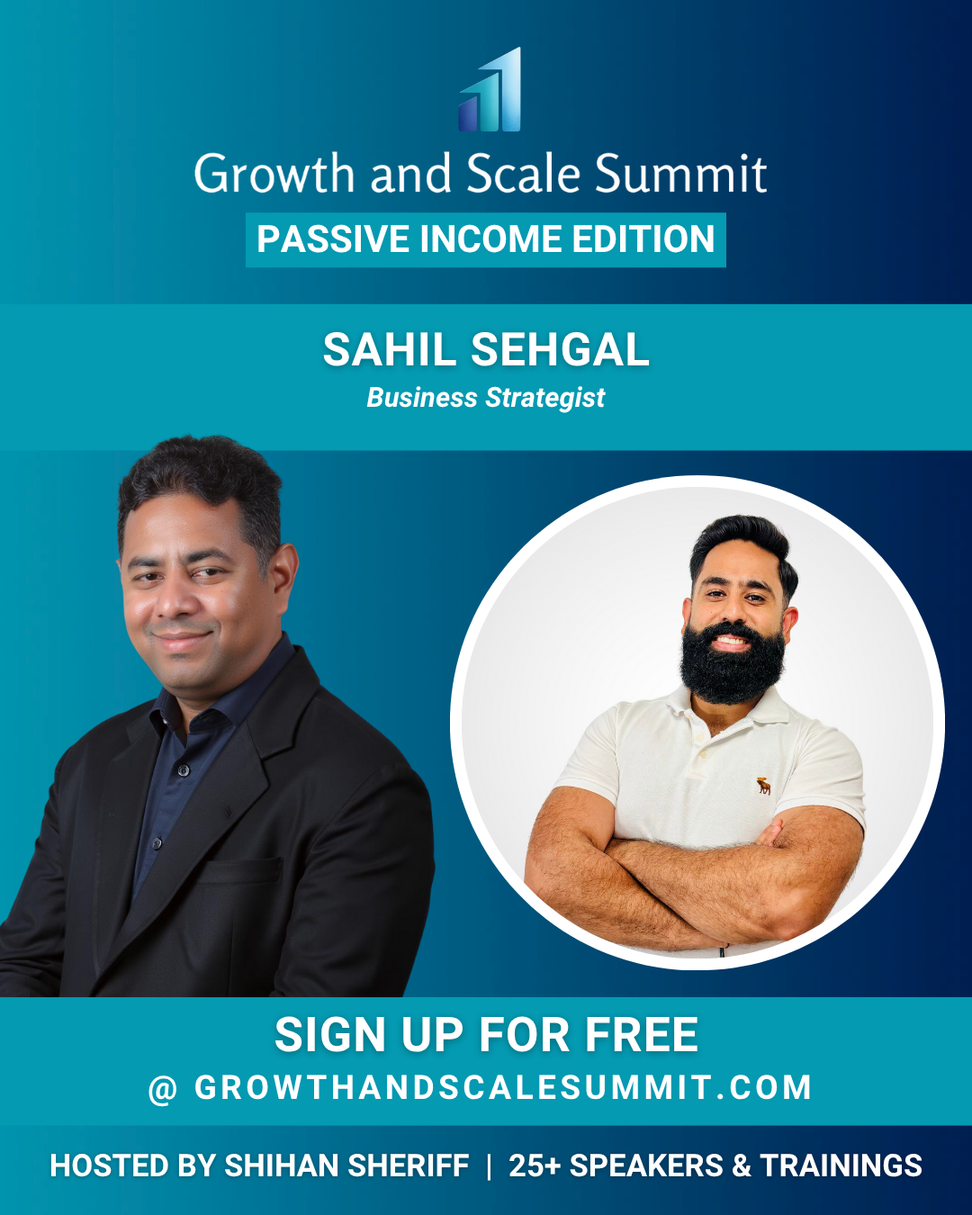 Sahil Sehgal - Growth & Scale Summit Banner