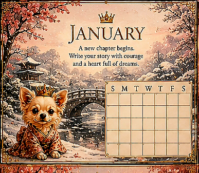 12-Month Oro Dragon Calendar (Digital PDF)