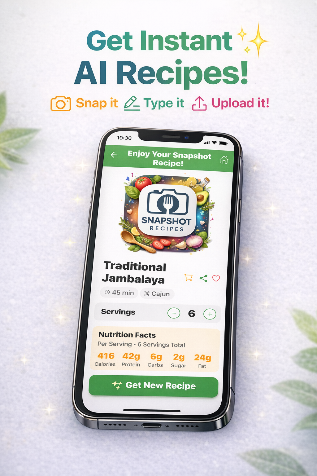 Get Instant AI Recipes