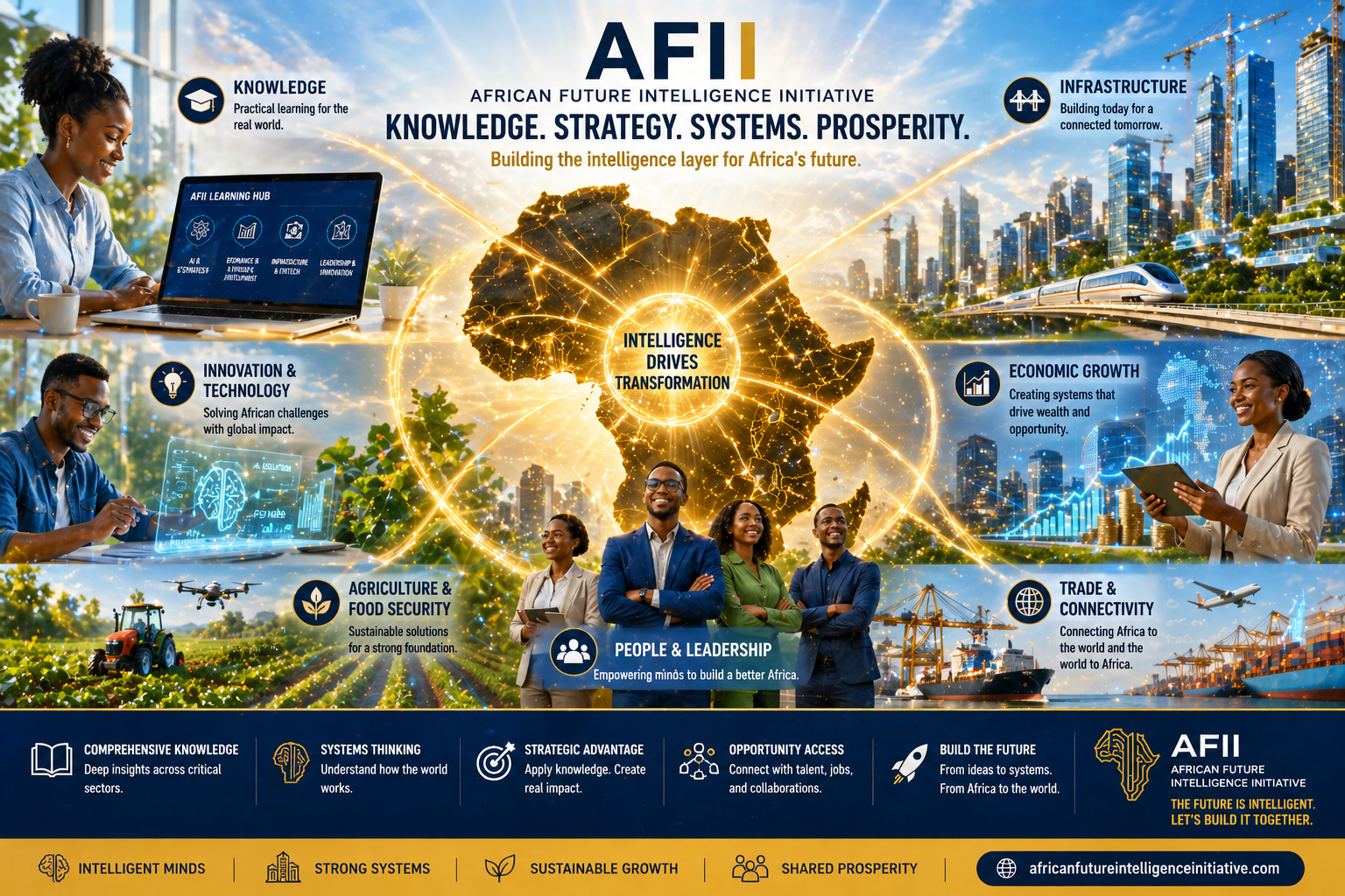 AFII — Knowledge, Strategy, Systems, Prosperity. Building the intelligence layer for Africa's future.