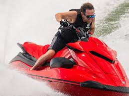 Red Yamaha WaveRunner action