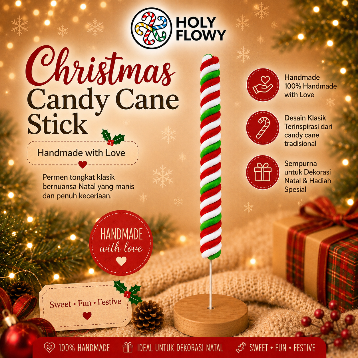 Christmas Candy Cane Stick