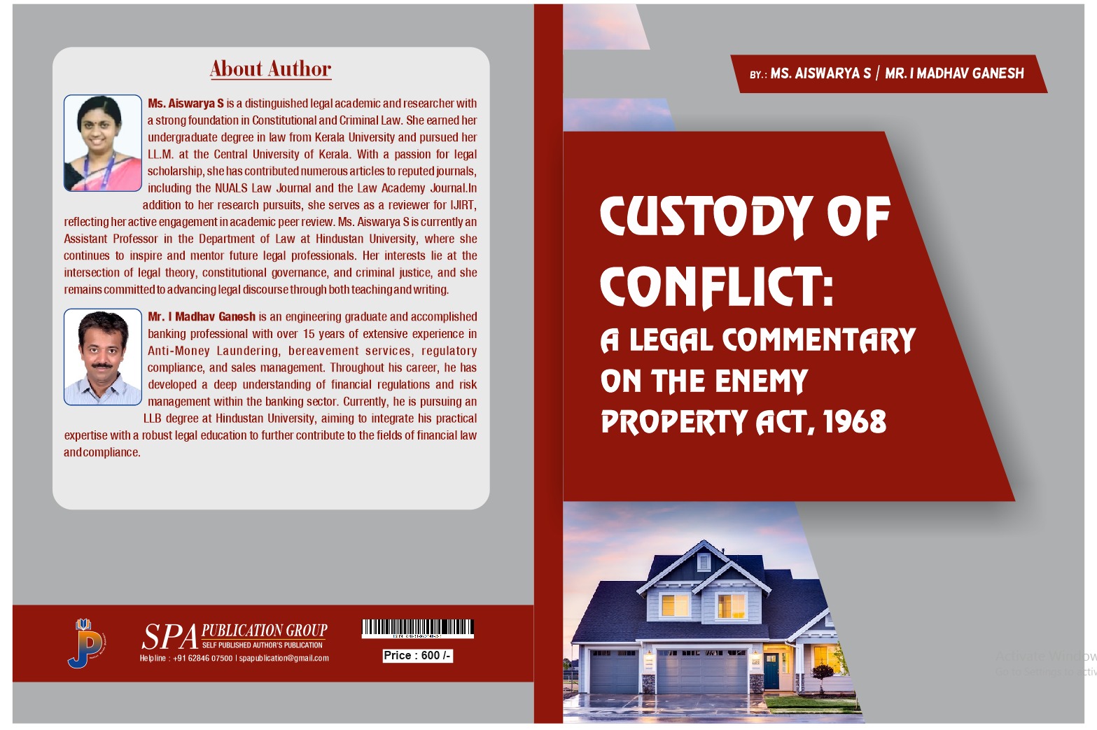 Custody of Conflict: A Legal Commentary on the Enemy Property Act, 1968