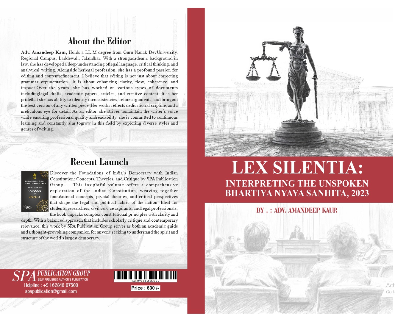 Lex Silentia: Interpreting the Unspoken Bhartiya Nyaya Sanhita, 2023
