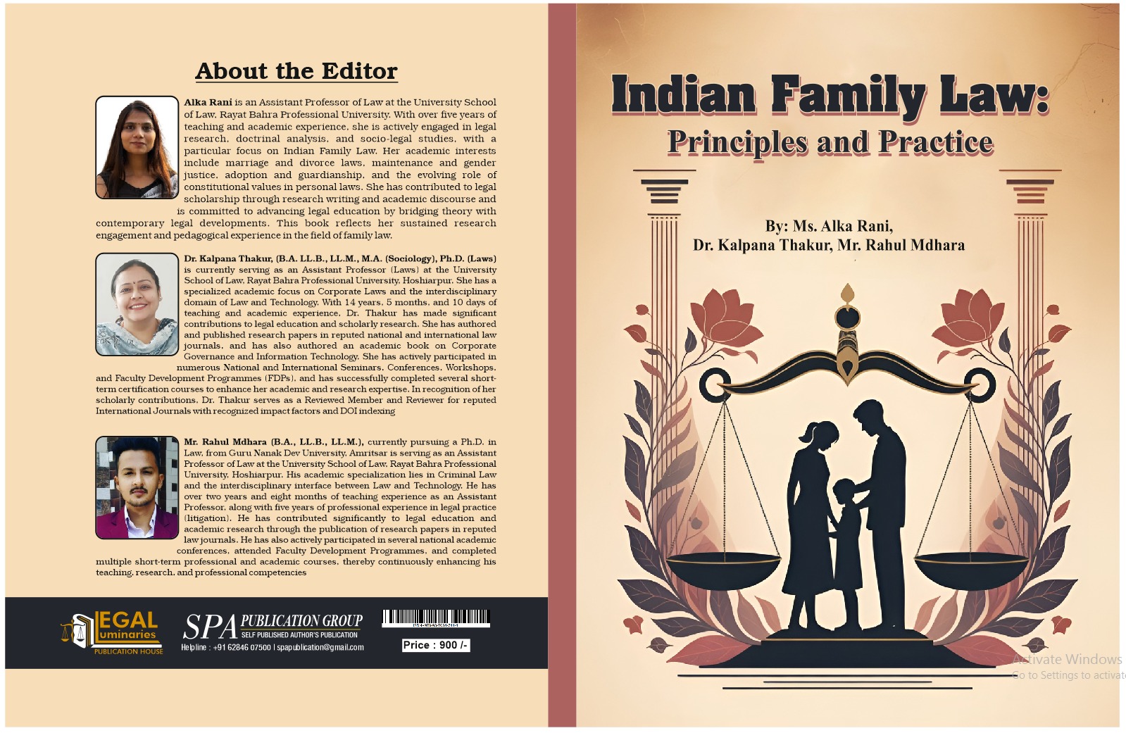 Indian Family Law: Principles and Practice