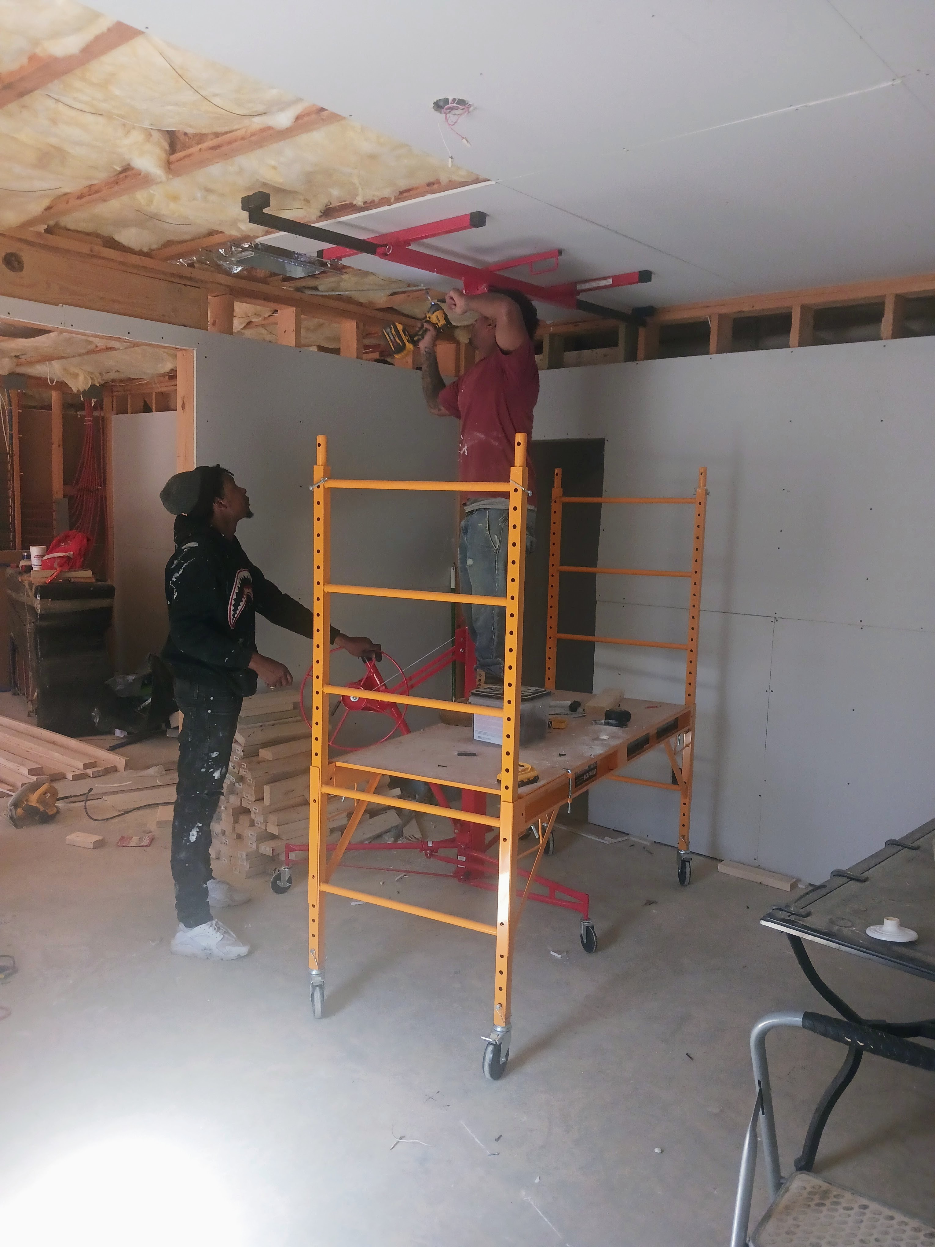 Basement Finishing - Professional Team at Work