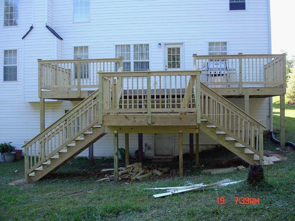 Custom Double Staircase Deck