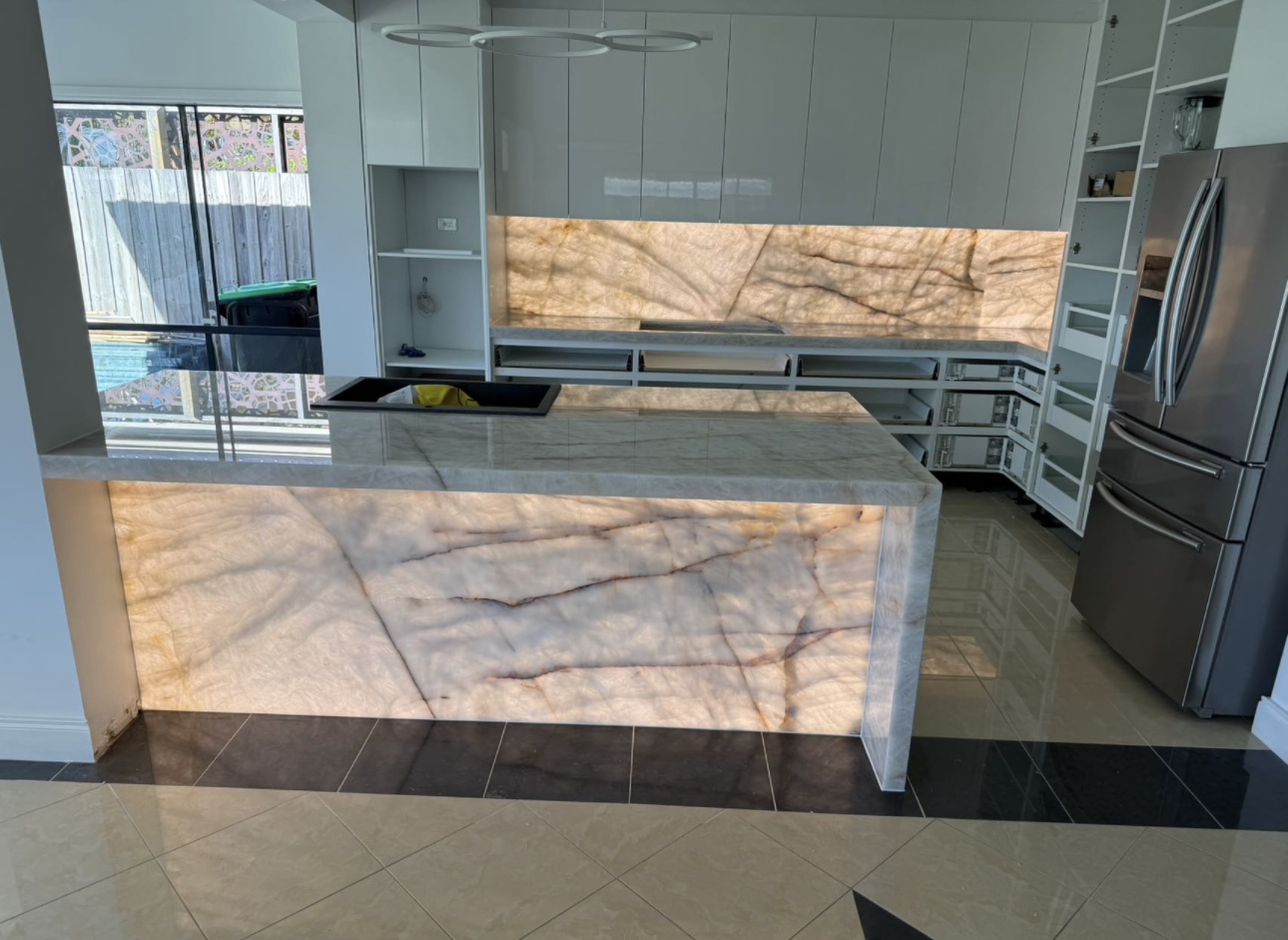 Contemporary Backlit Island