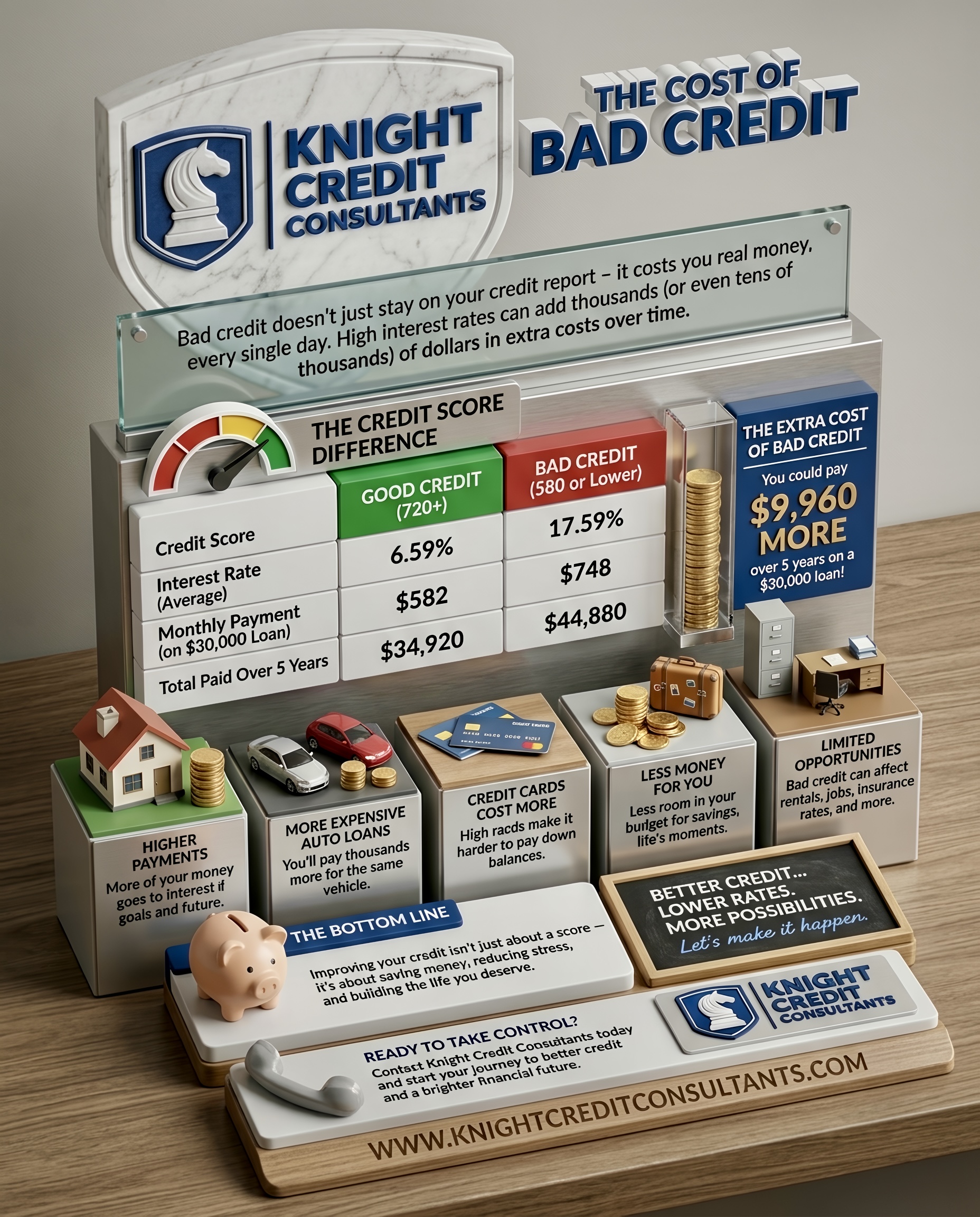 Knight Credit Consultants — The Cost of Bad Credit