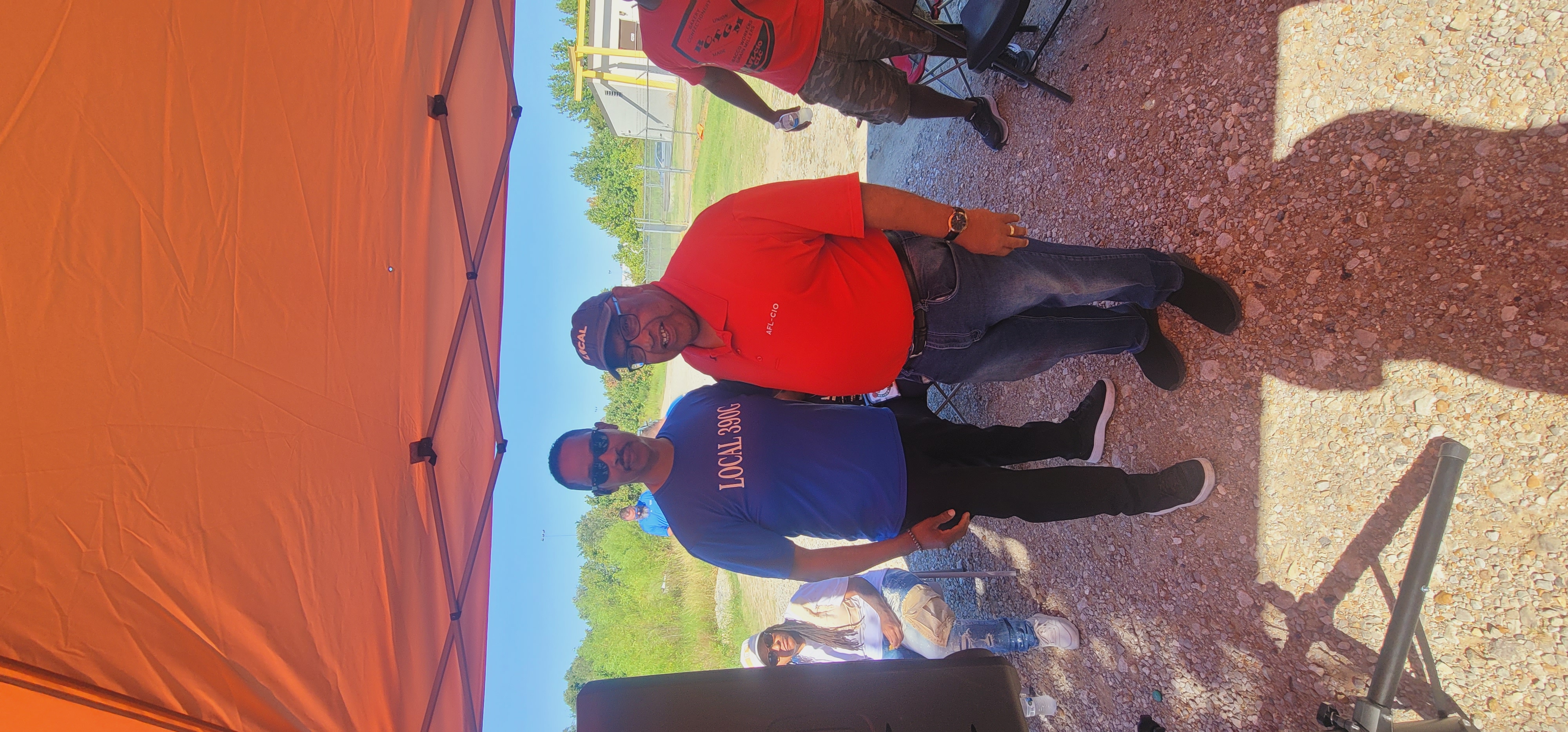 AFL-CIO Secretary-Treasurer Fred Redmond on the BCTGM Local 390G IFF Strike Line