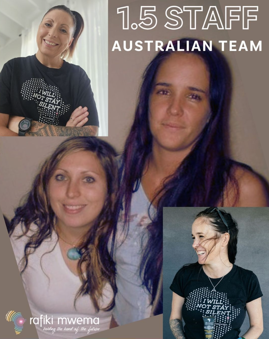 Sarah, Lou and the Rafiki Mwema Australian team