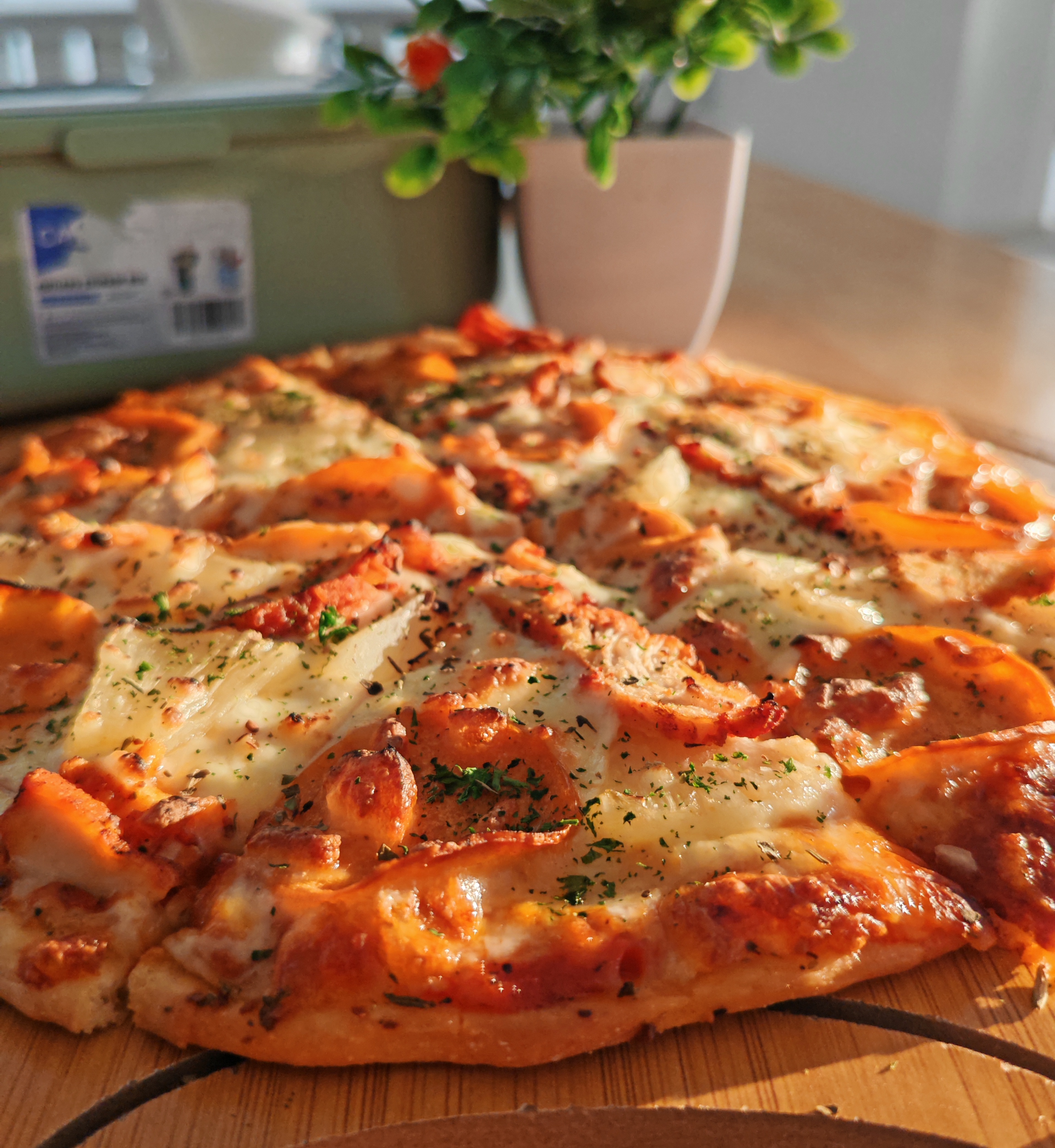 Chicken Pepperoni Pizza