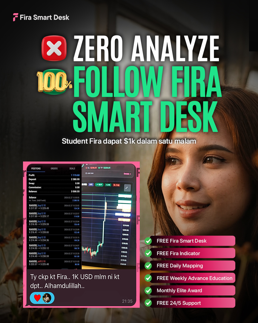 100% Follow Smart Desk — Student Fira dapat $1k dalam satu malam