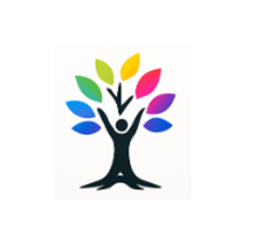 Flourishly - colorful tree with human figure