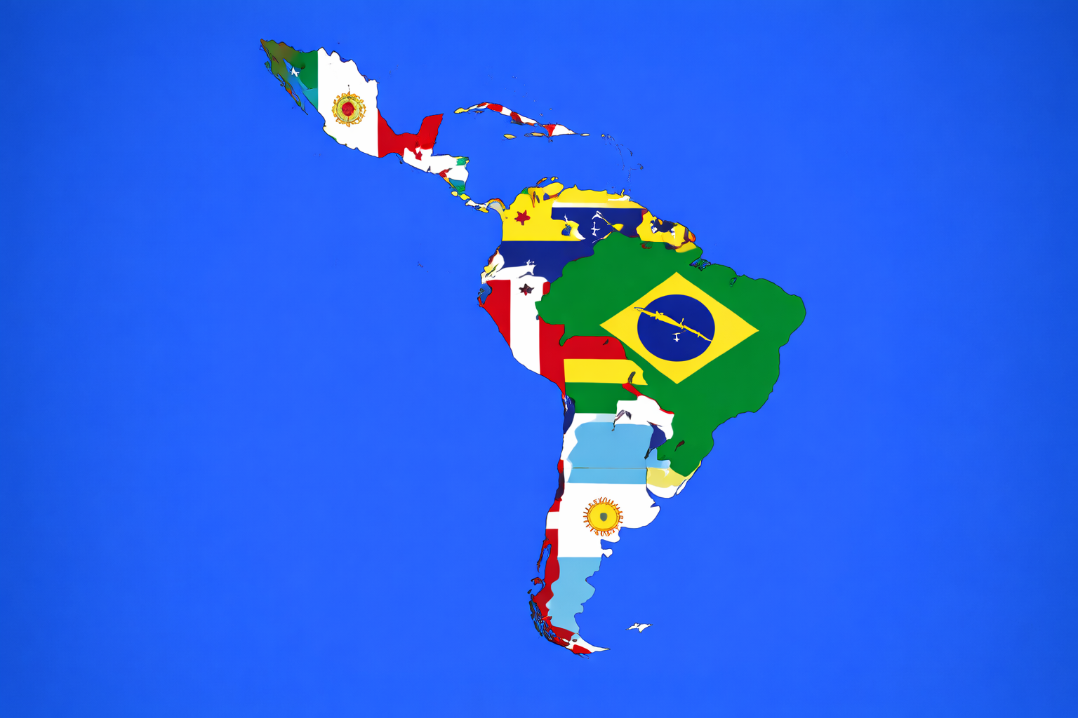 Central & South America Region Map