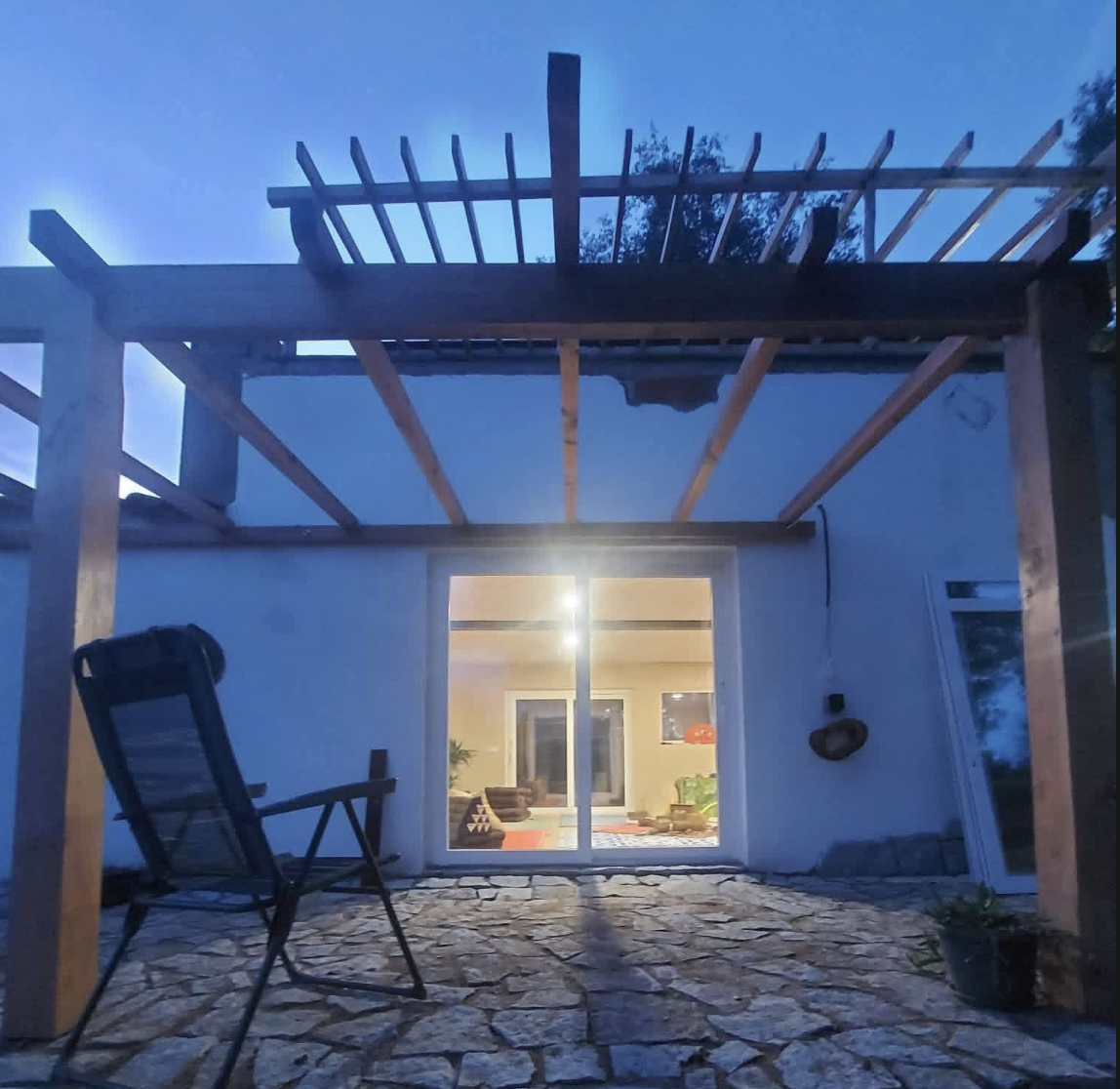 Terrace at dusk