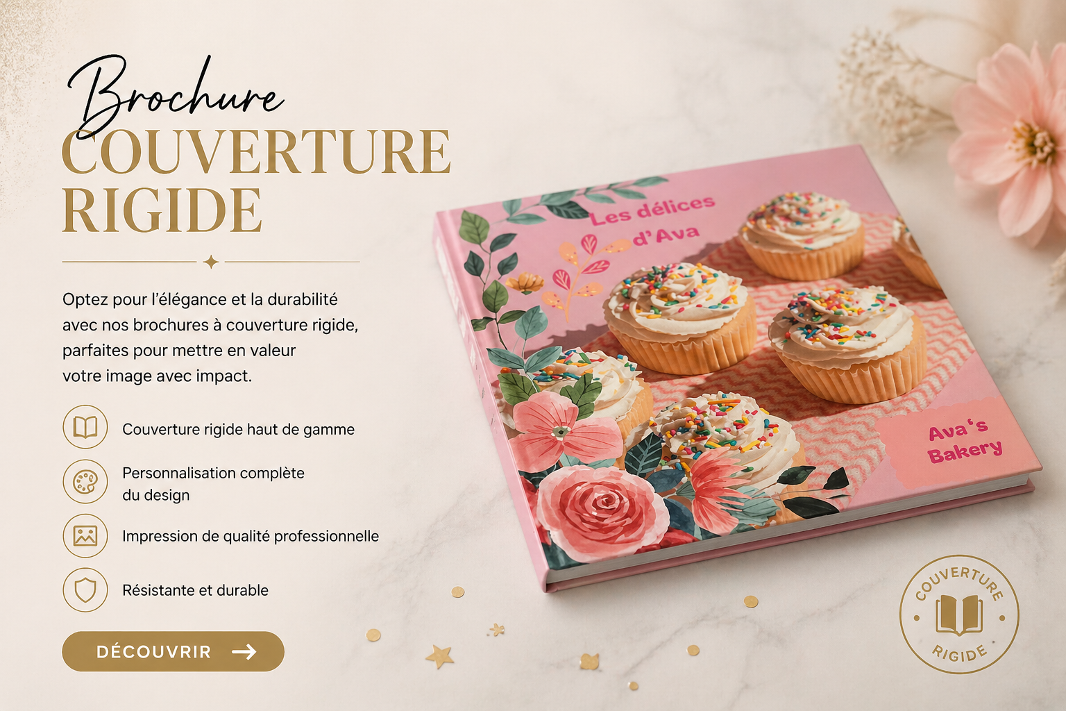 Livre couverture rigide premium